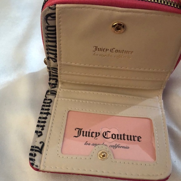 Juicy Couture Pink Flash Not Your Babe Small Zip Around Bifold Wallet NWT - Picture 12 of 16